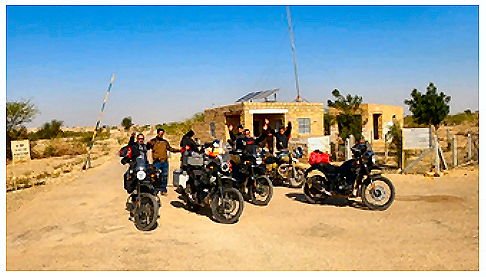 Royal Enfield motorcycles and riders